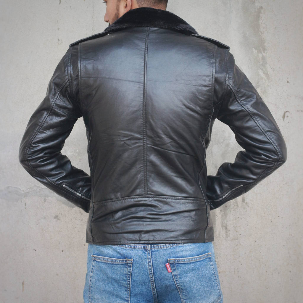 Shearling Biker Jacket