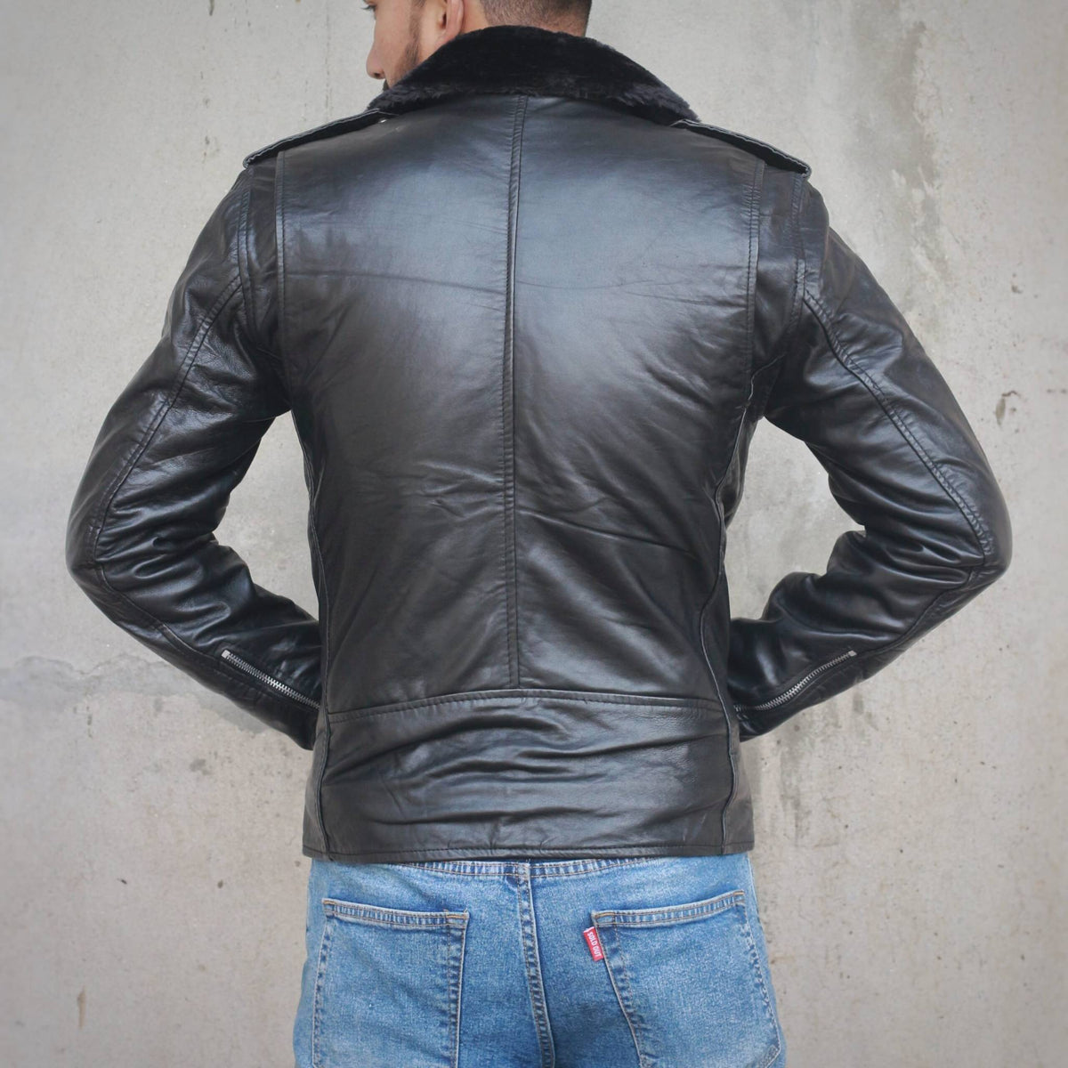 Shearling Biker Jacket