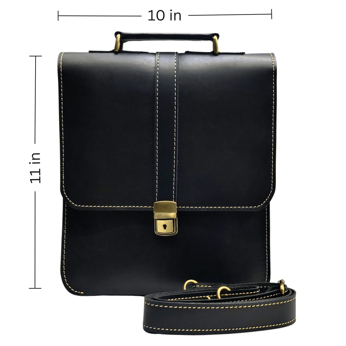 Leather Messenger Bag