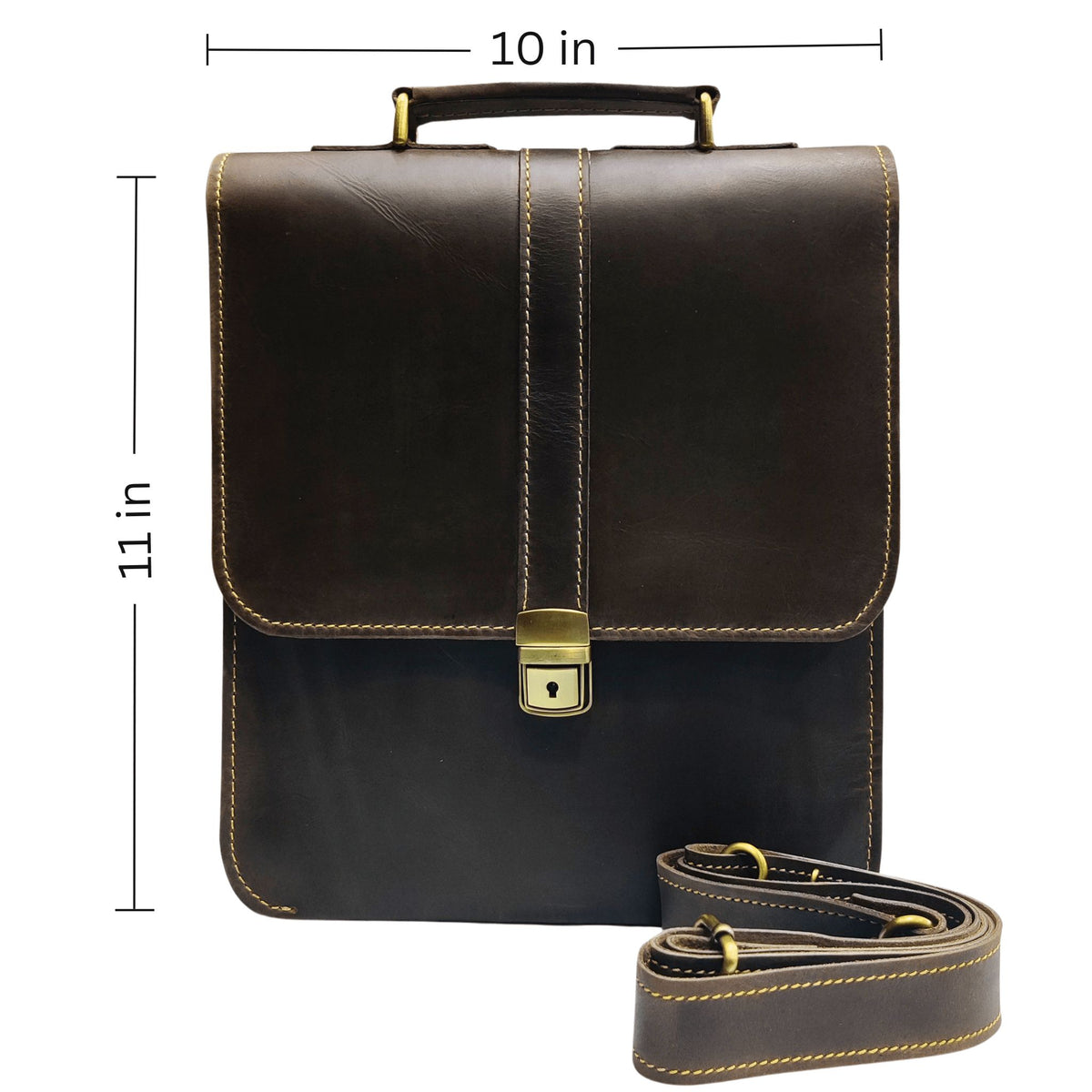 Leather Messenger Bag