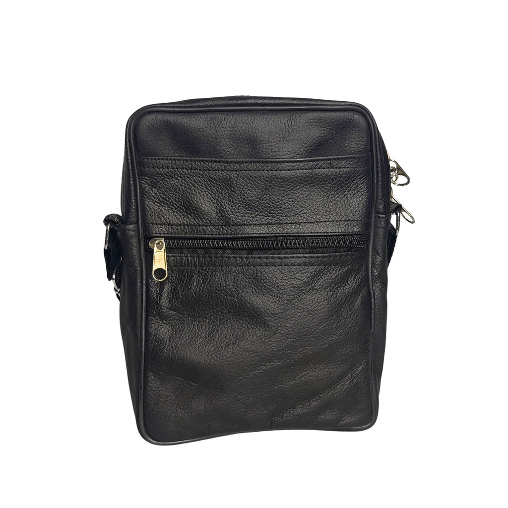Black Leather Crossbody Bag