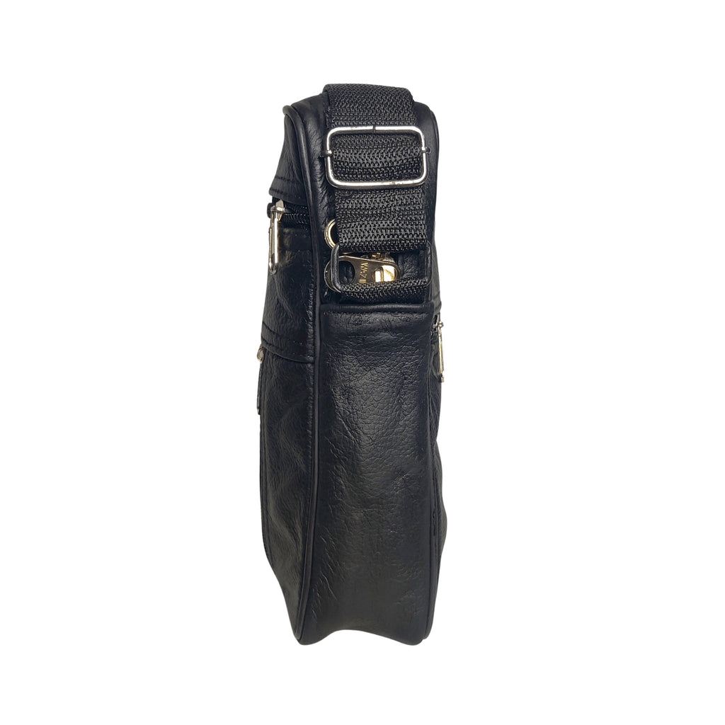 Black Leather Crossbody Bag