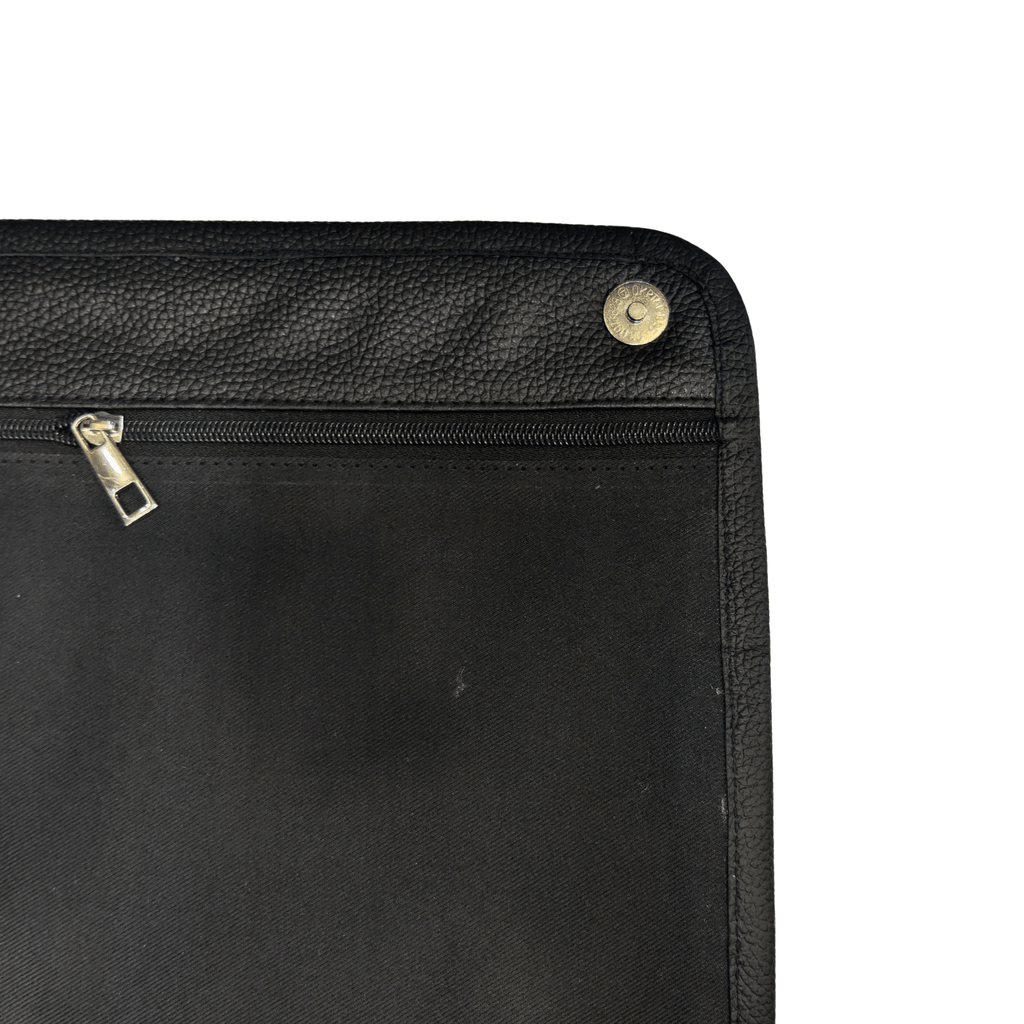 Leather Laptop Bag - Black