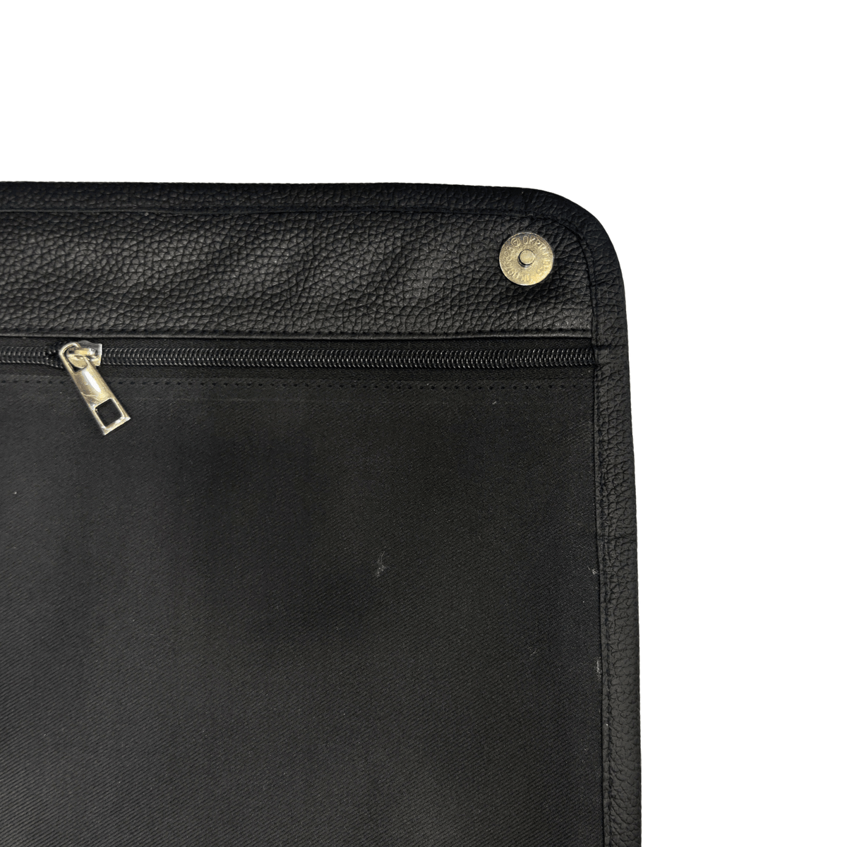 Leather Laptop Bag - Black