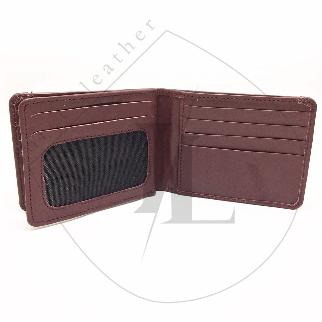 2in1 Leather Wallet - maroon
