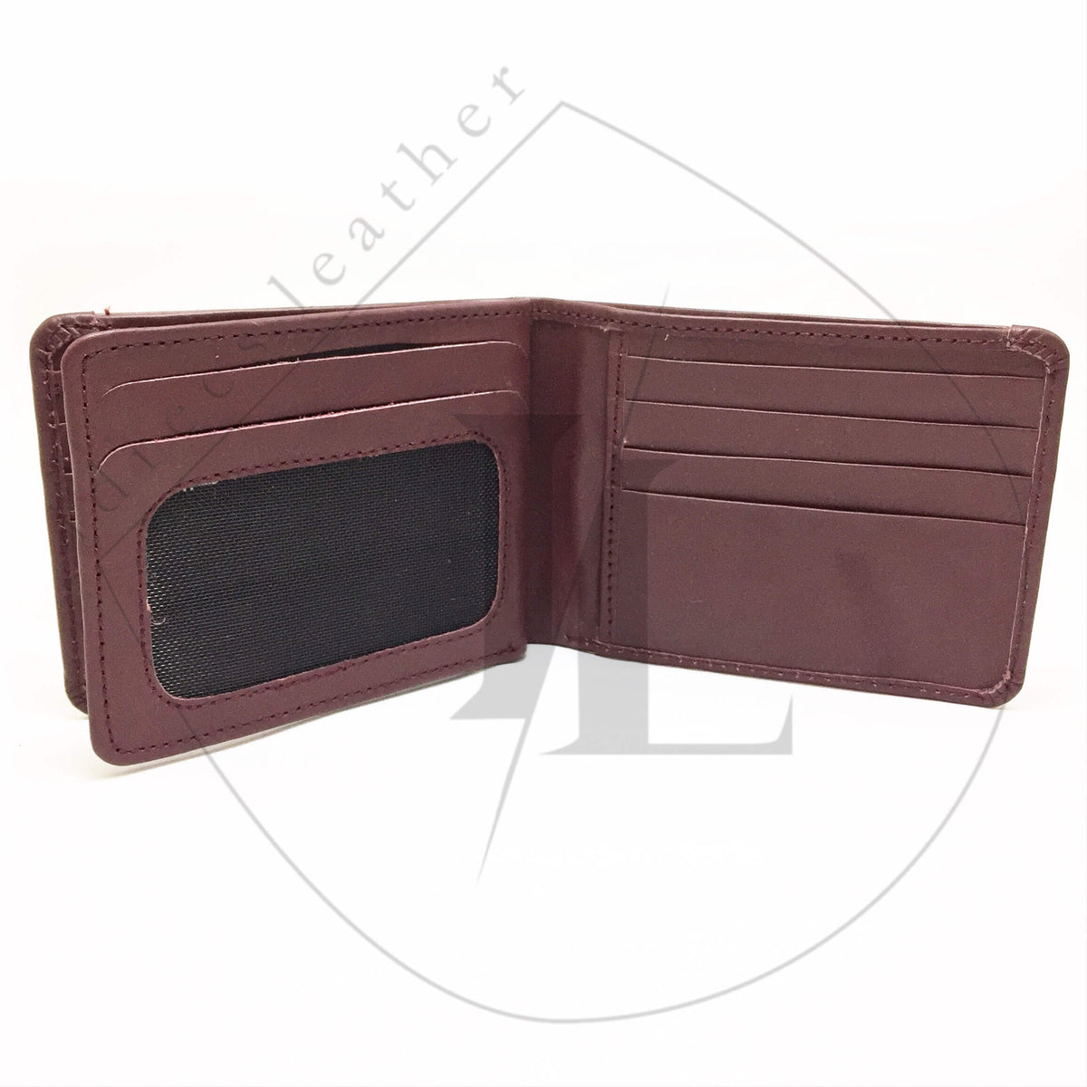 2in1 Leather Wallet - maroon