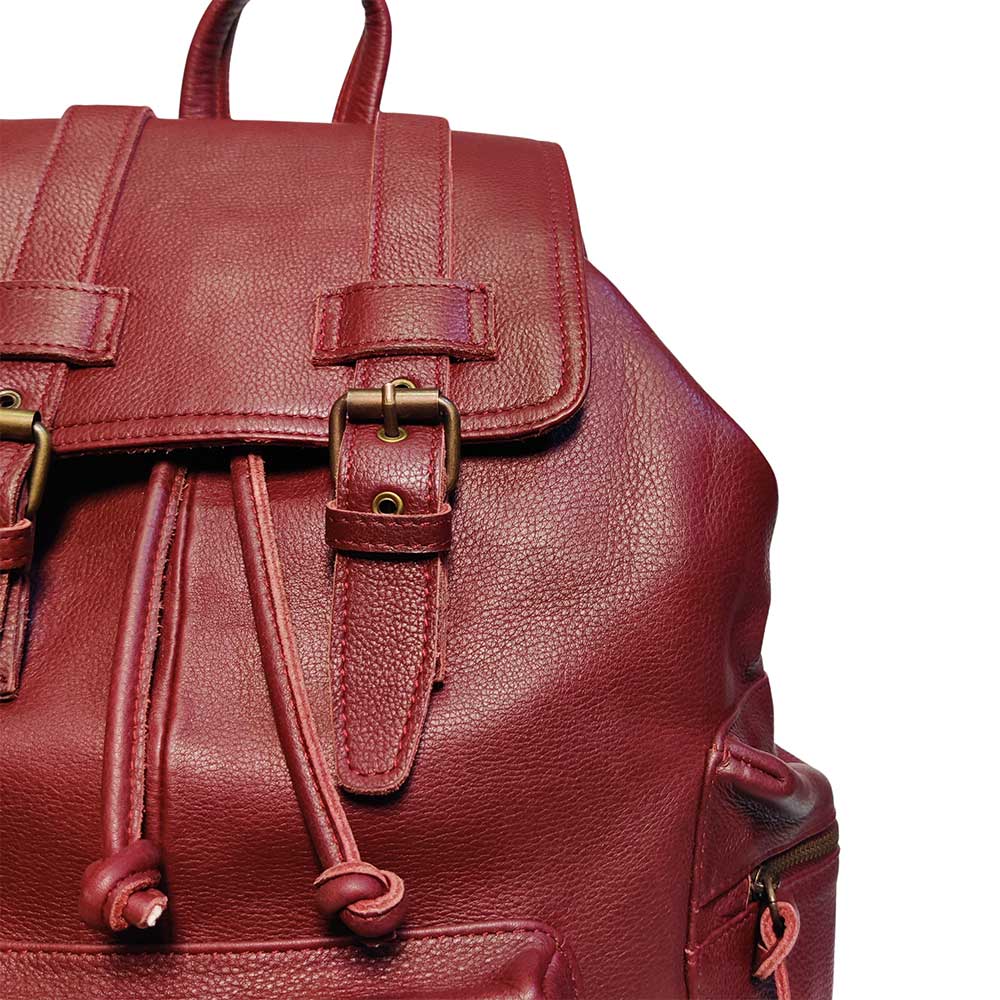 Premium Leather Backpack | Crafted For Excellence - Maroon
