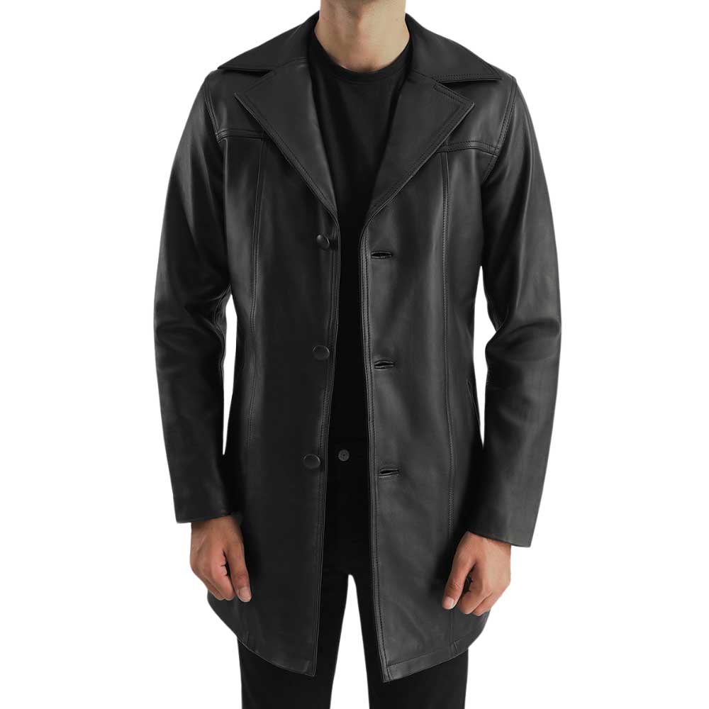 Black Leather Coat