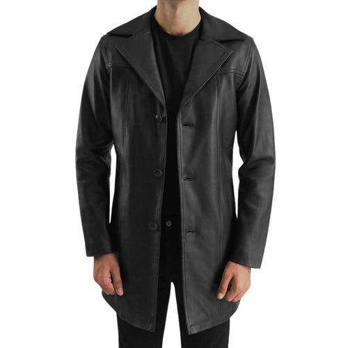 Black Leather Coat