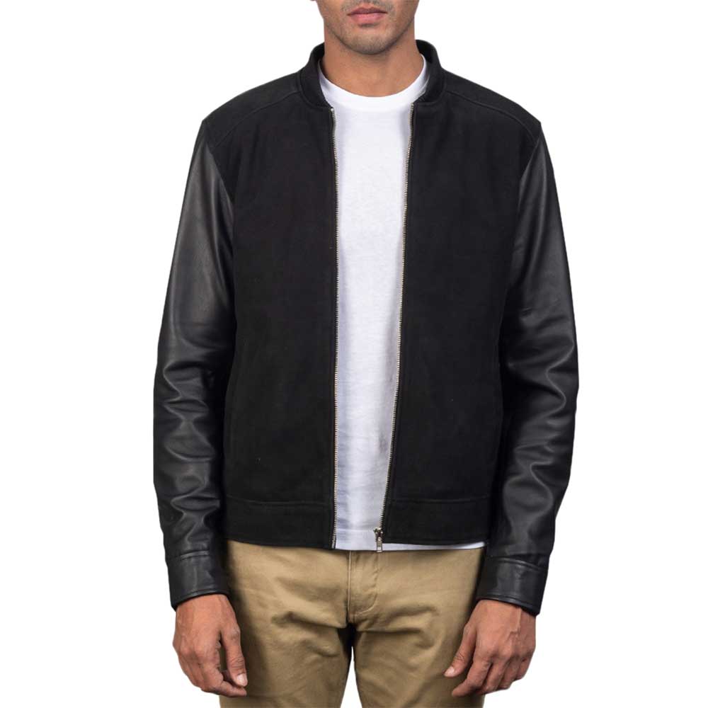 Suede Bomber Jacket