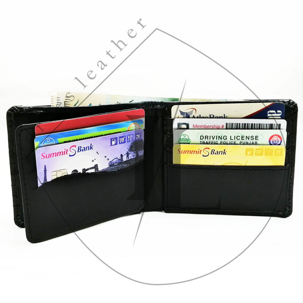 Leather wallets in Pakistan - black