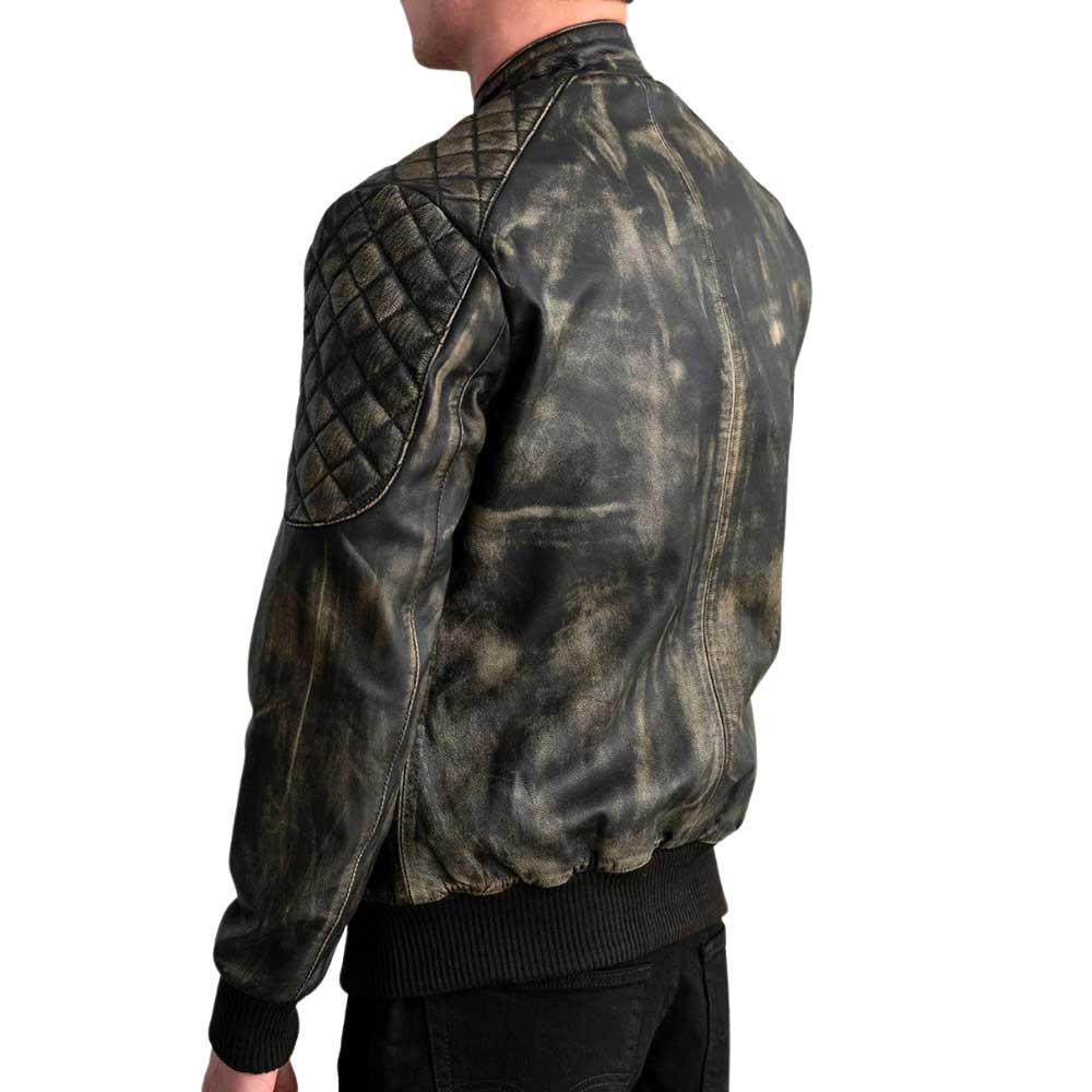 Leather Bomber Jacket