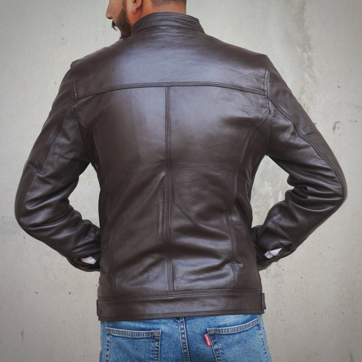 Moto Jacket - Brown