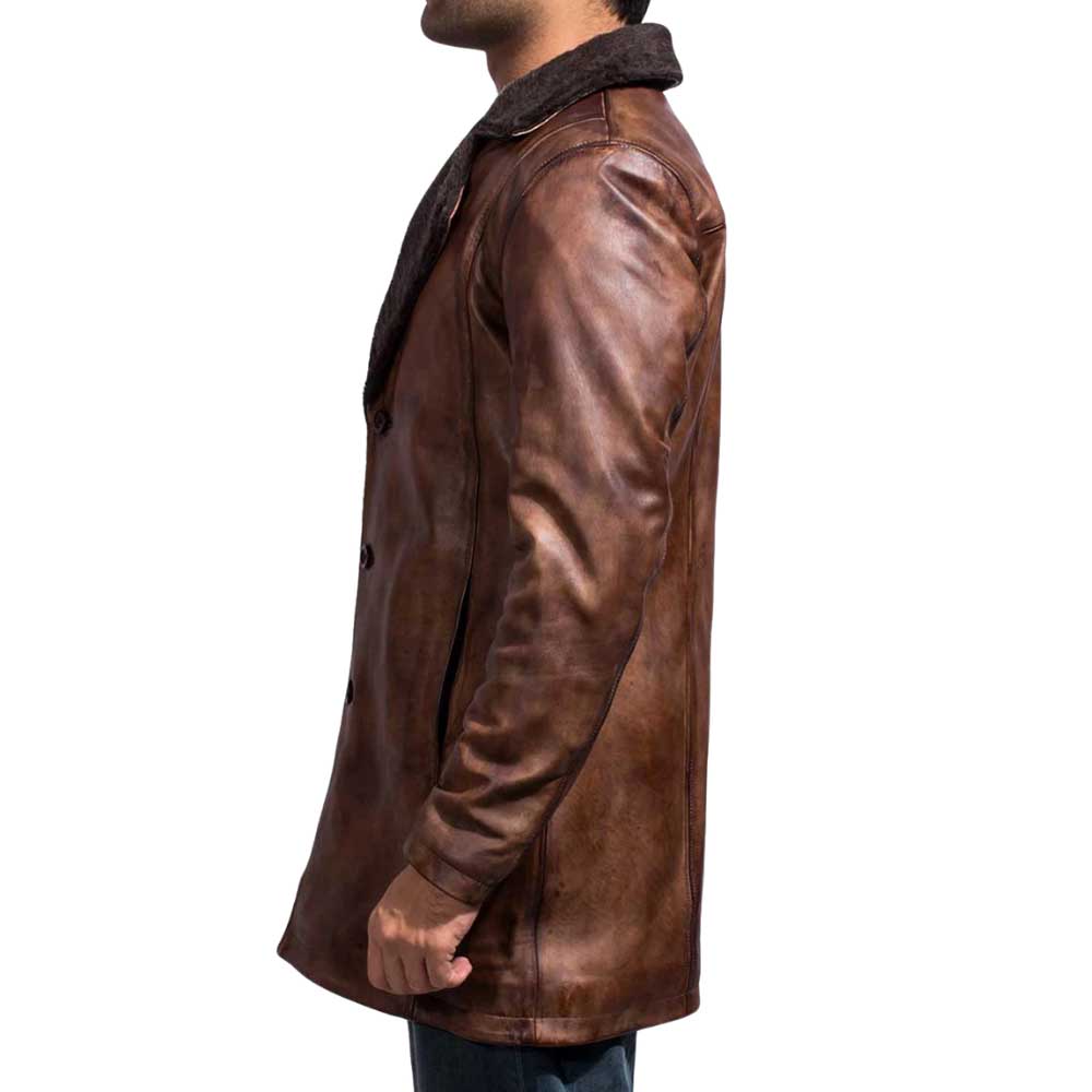 Leather Shearling Coat
