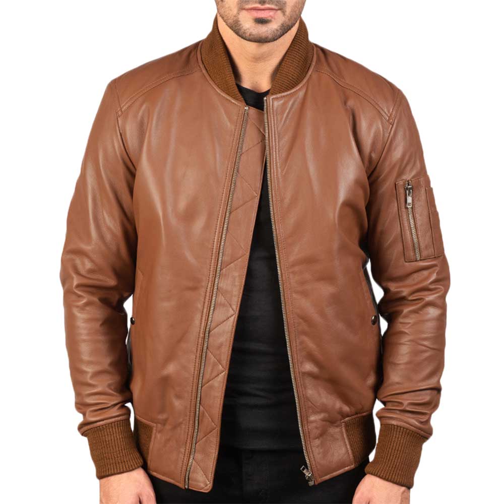 Blue Leather Jacket