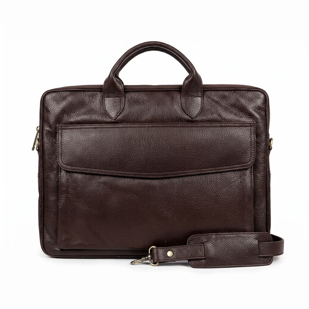 Sleek Laptop Bag - Chocolate