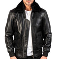 Collar Fur Leather Jacket
