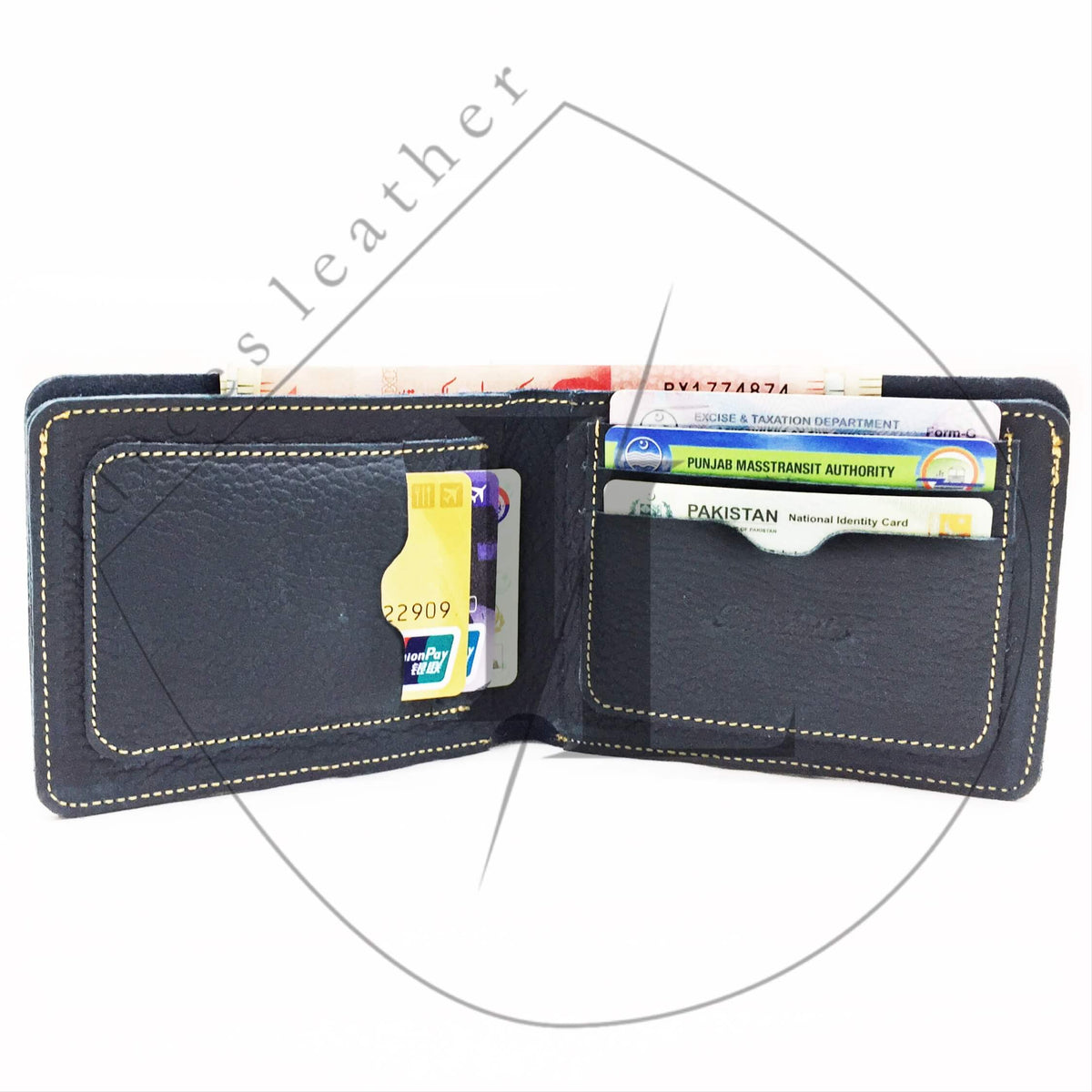 Crazy Horse Leather wallet - dark-blue