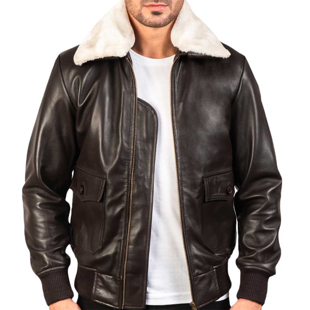 Collar Fur Leather Jacket