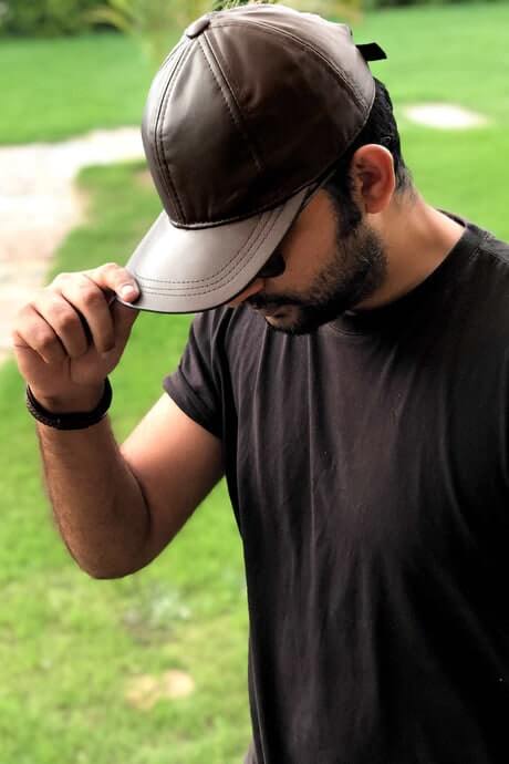 Genuine Sheep Leather Baseball Cap