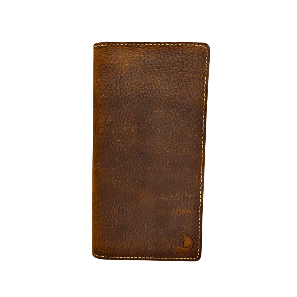 Long Leather Wallet - Brown