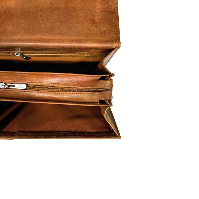 Crazy Horse Leather Laptop Bag