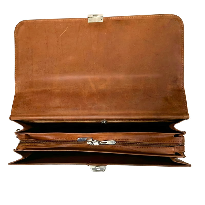 Crazy Horse Leather Laptop Bag