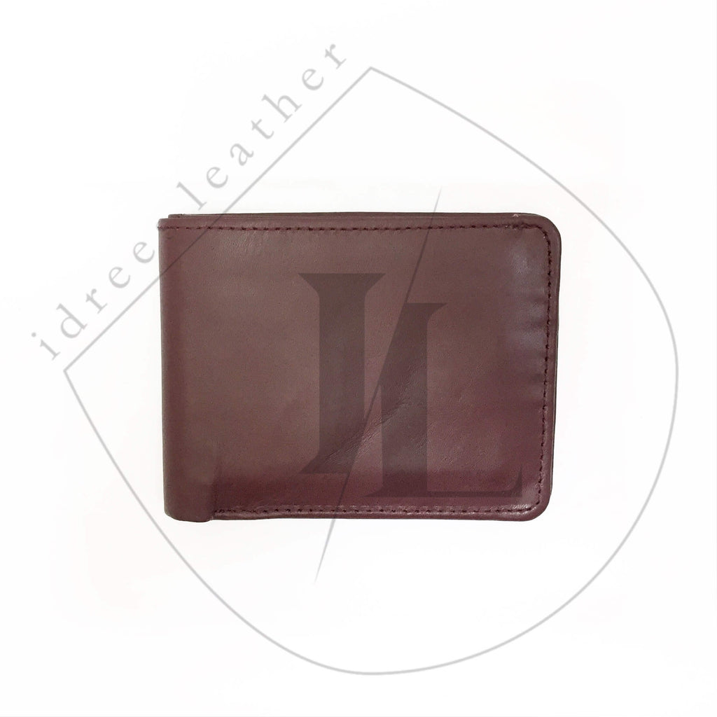 2in1 Leather Wallet - maroon