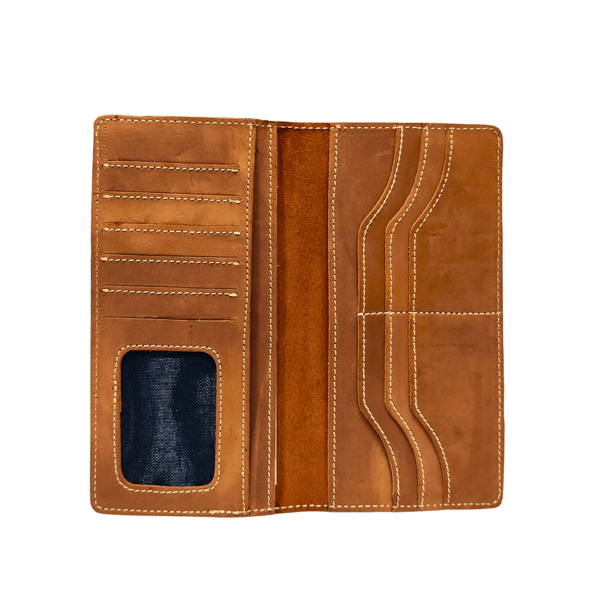 Long Leather Wallet - tan