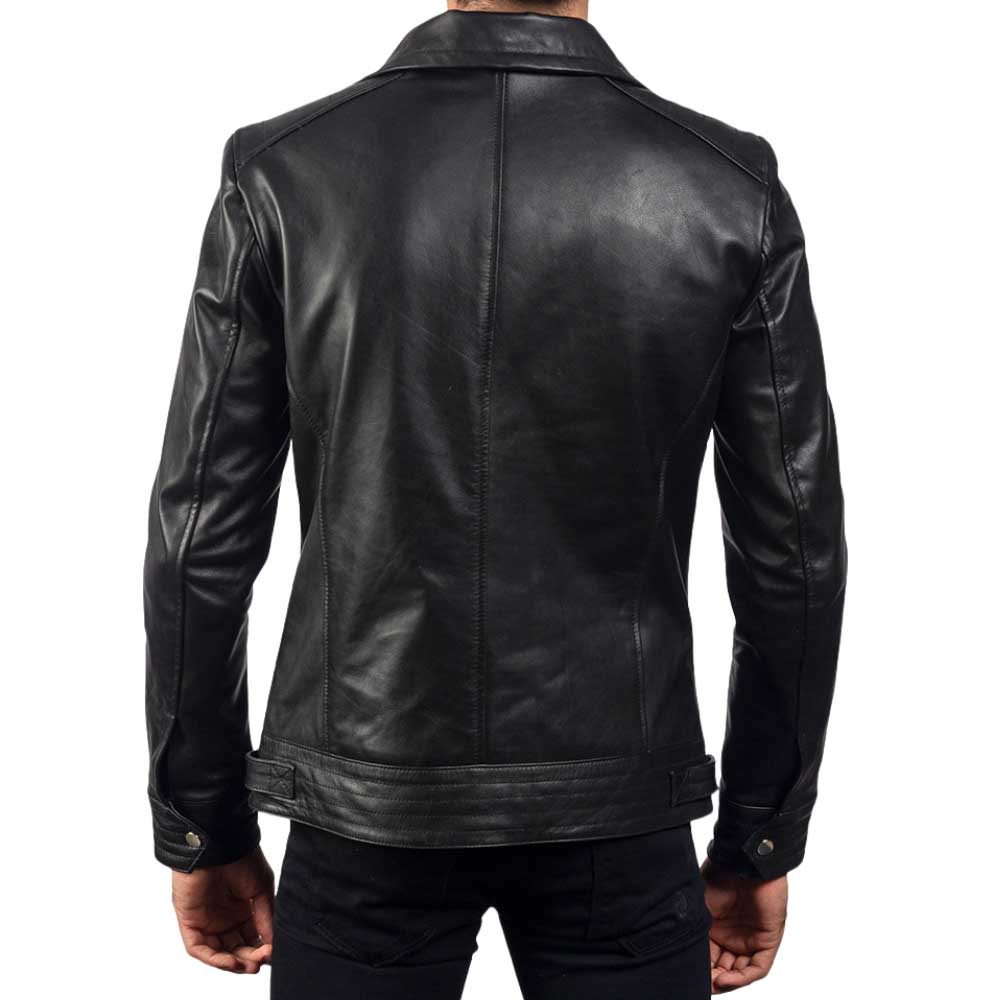 Black Leather Biker Jacket
