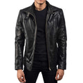 Black Leather Biker Jacket