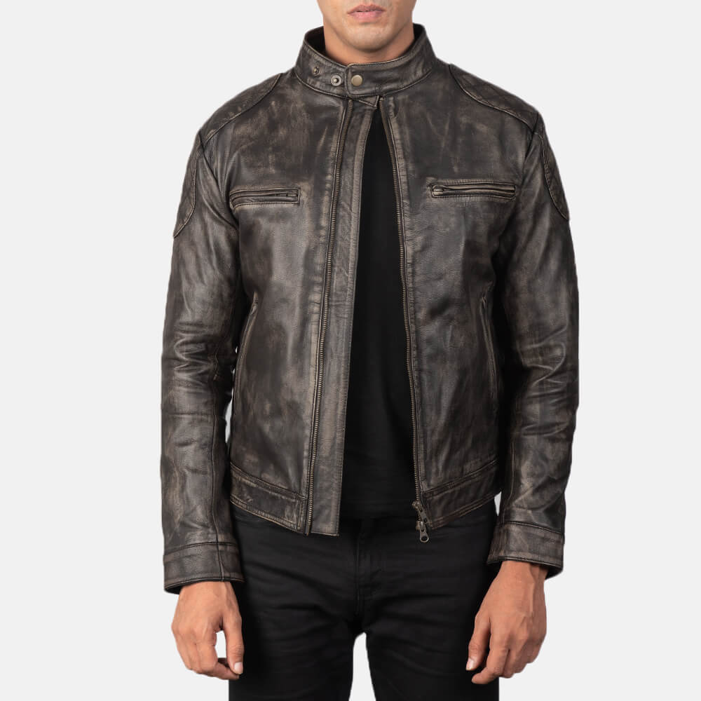 Distressed Leather Jackets for Men