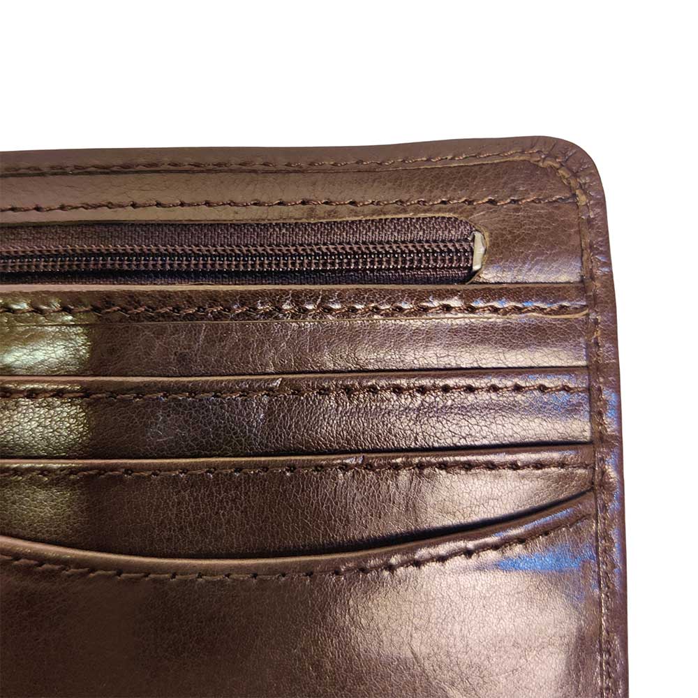 Pure Leather Wallet - chocolate