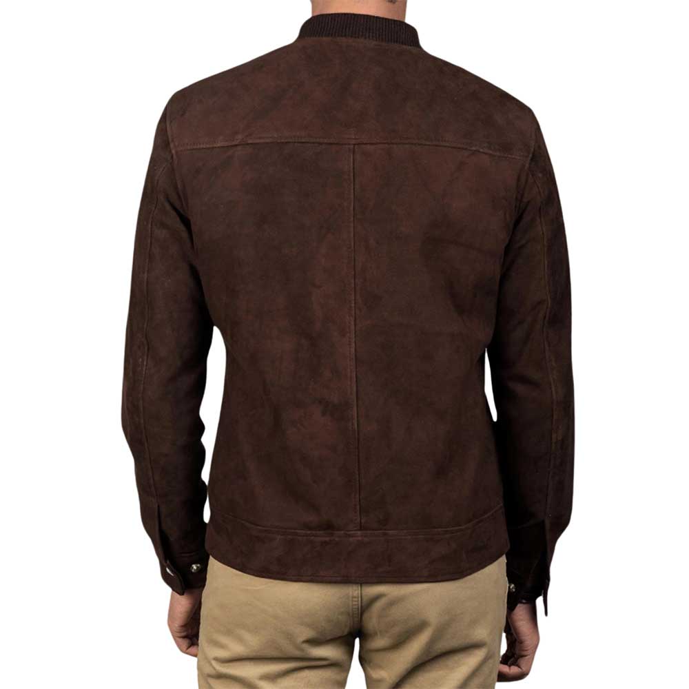 Suede Bomber Jacket