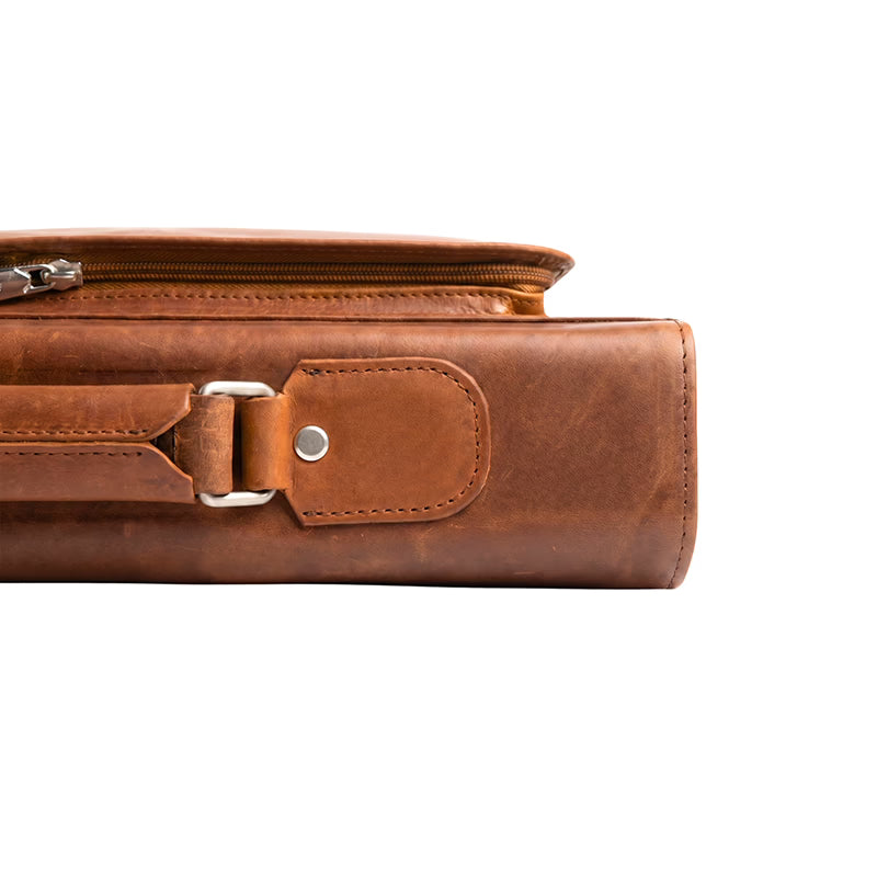 Crazy Horse Leather Laptop Bag