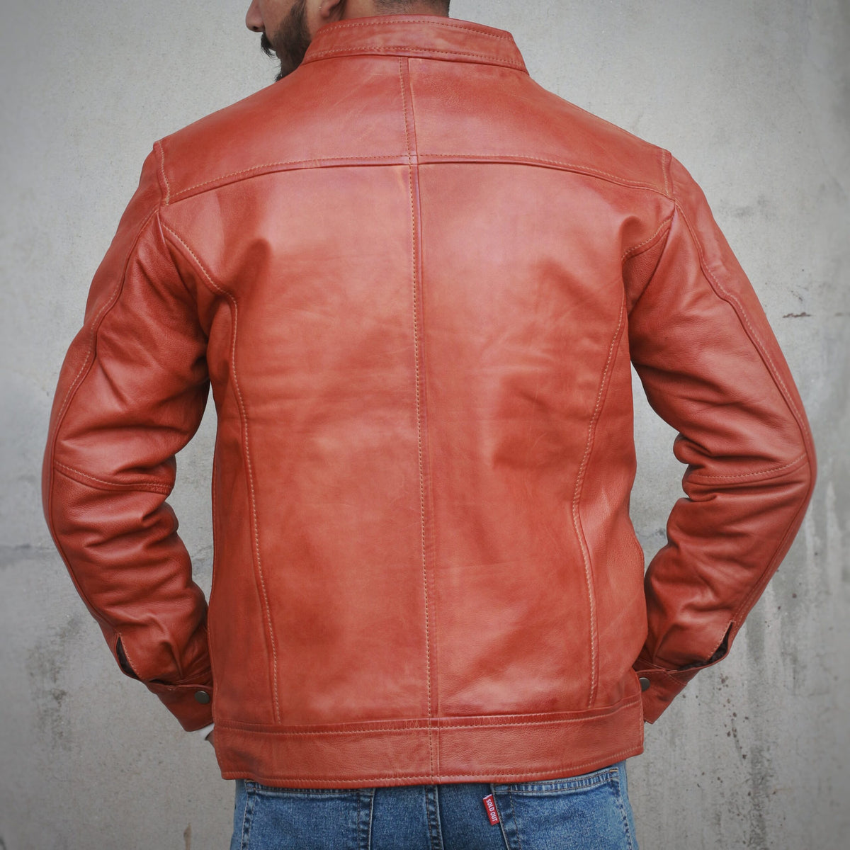 Leather Jacket - TAN