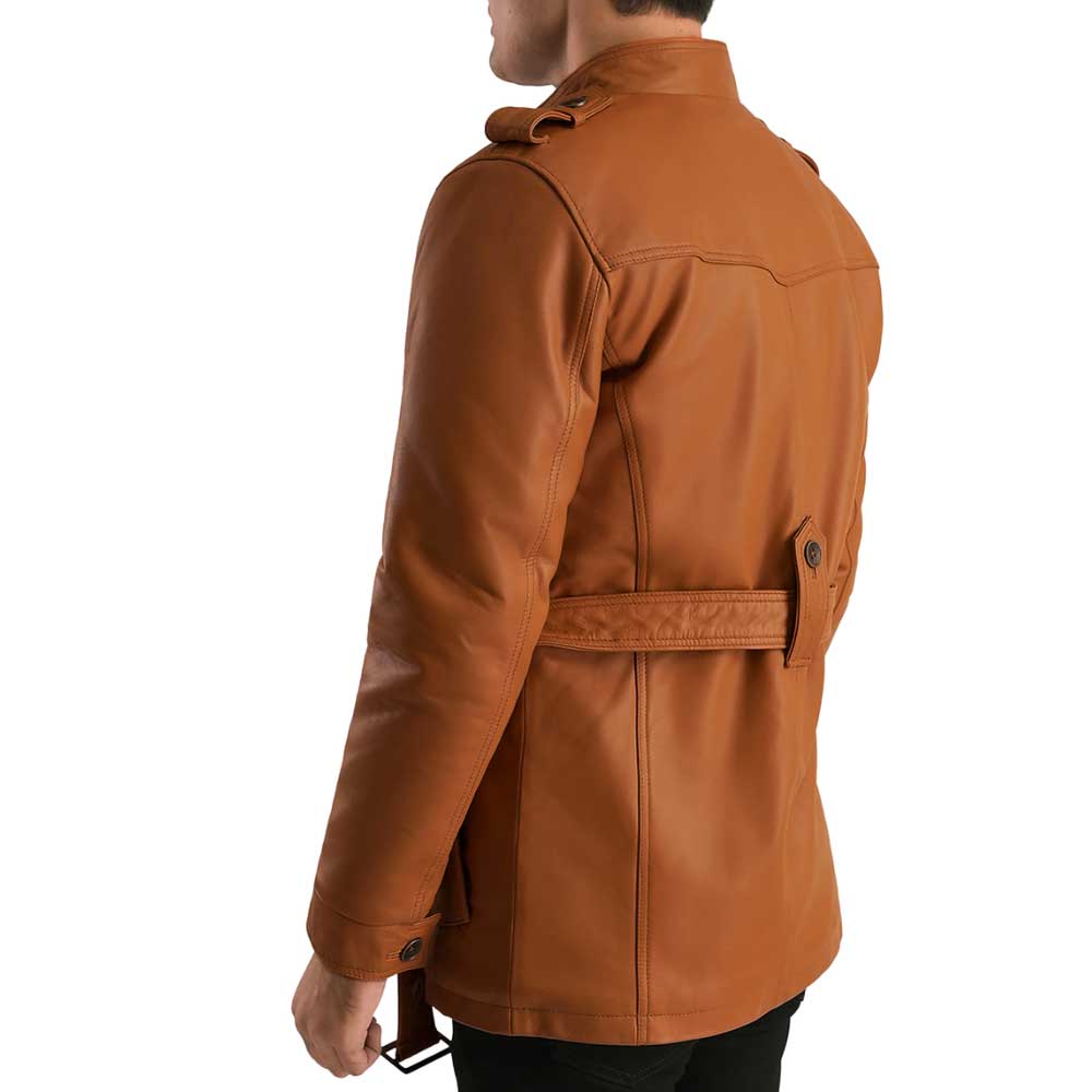 Fur Brown Leather Jacket
