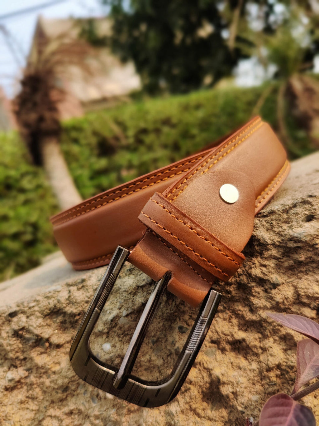 Leather Belts - camel