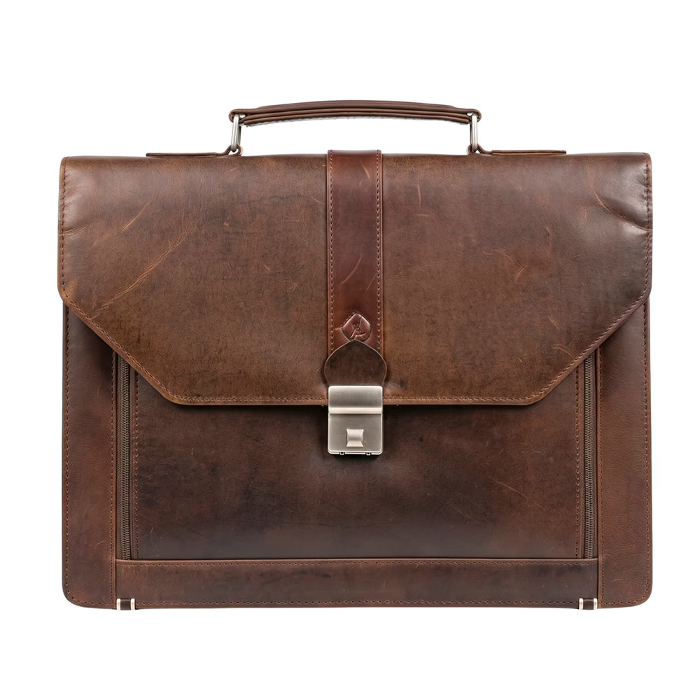 Executive Leather Bag - Brown