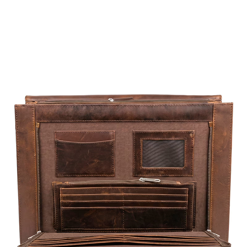 Executive Leather Bag - Brown