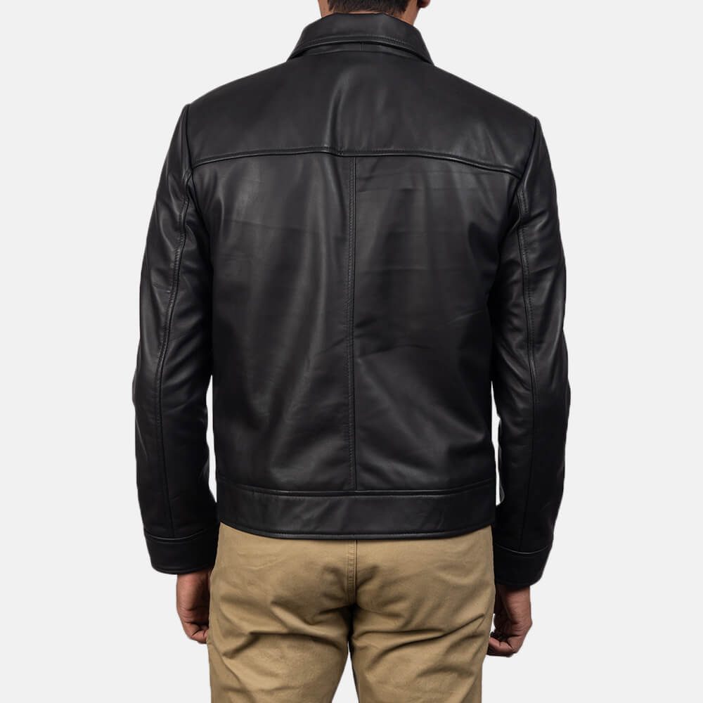 Collar Jacket Mens - Black