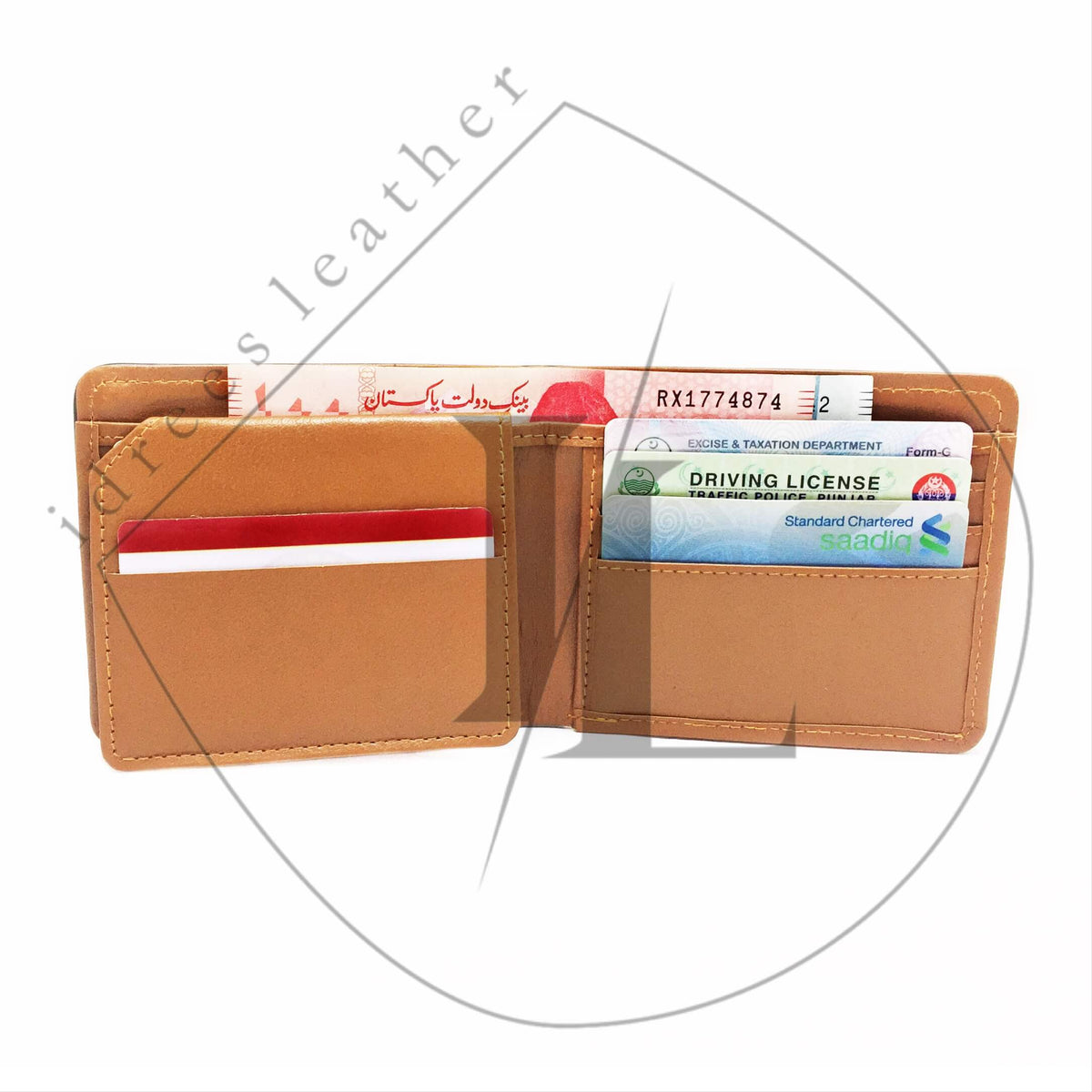 Leather Wallet - light-brown