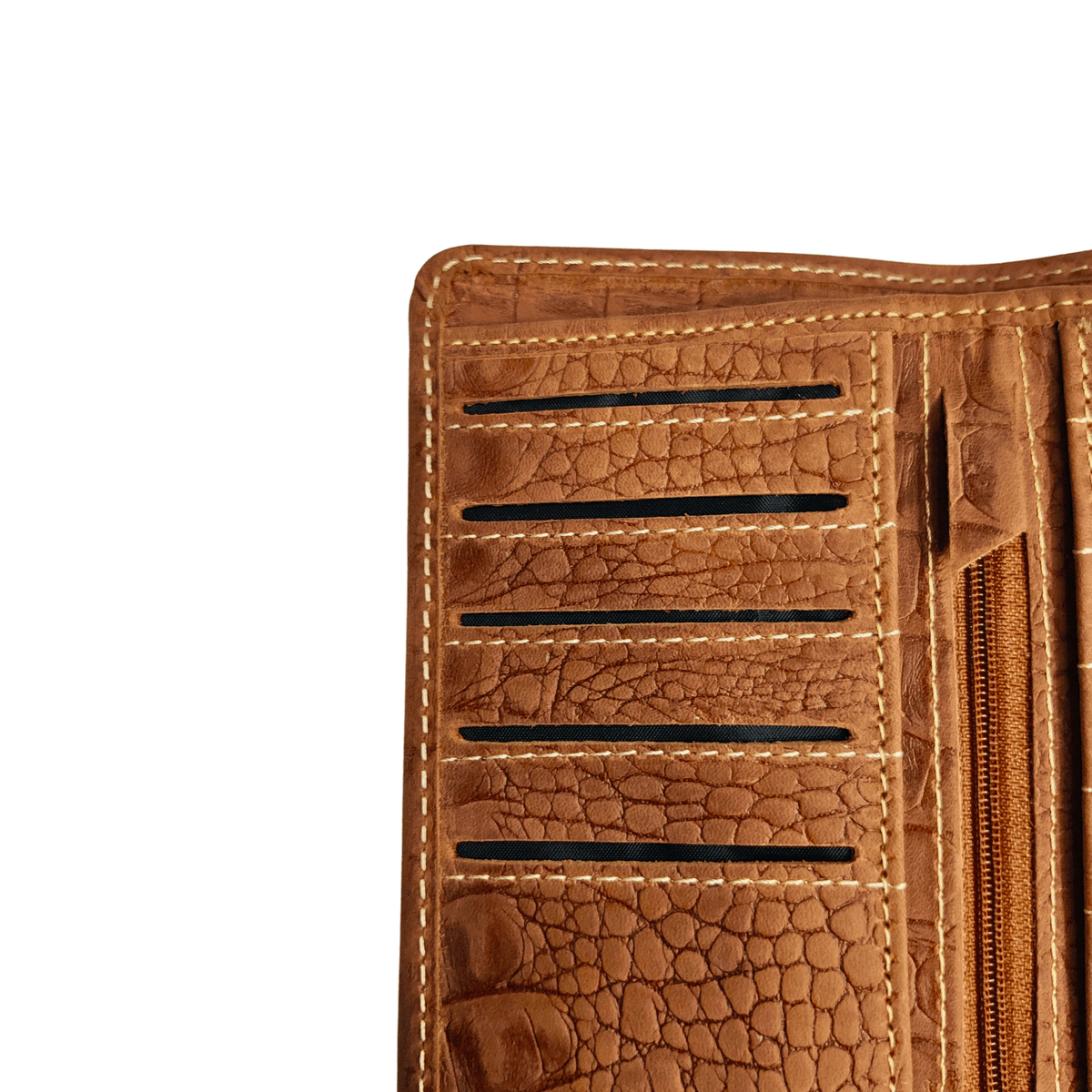 Leather Long Wallet - Sand Brown