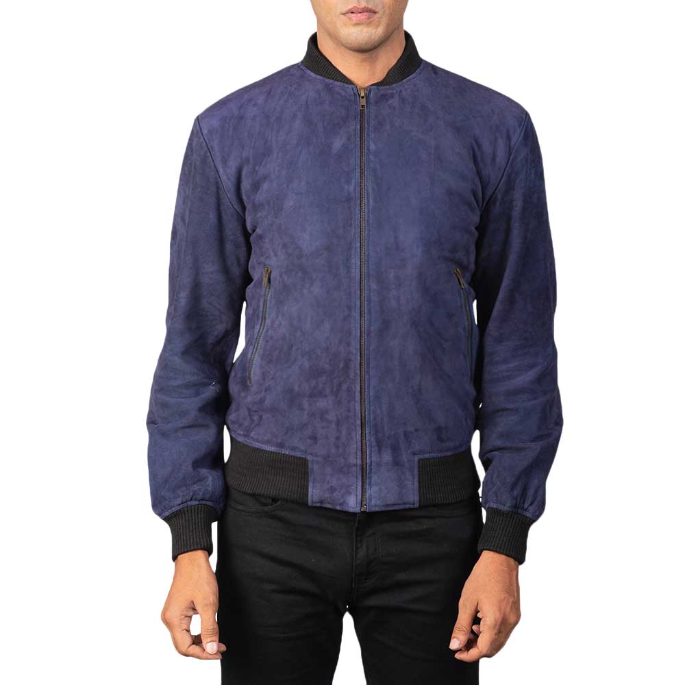 Suede Bomber Jacket