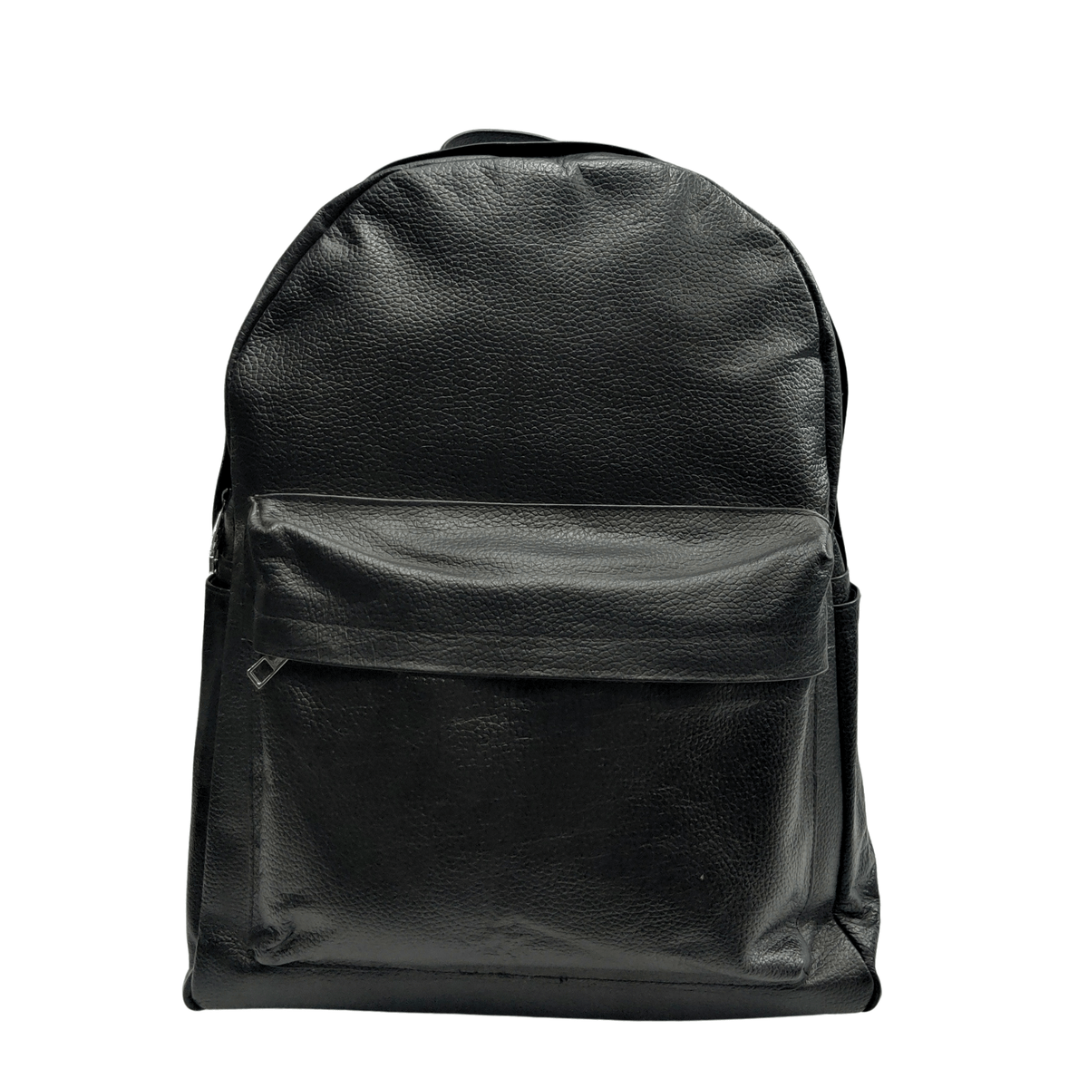 Mens Leather Backpack - Black