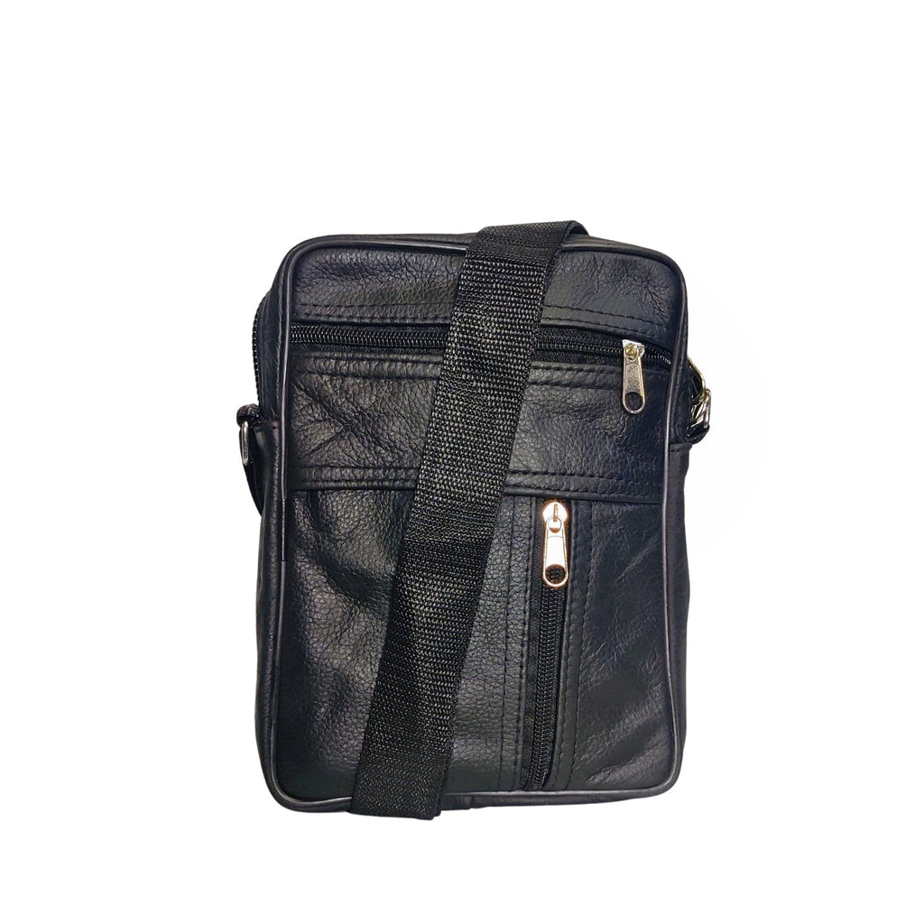Black Leather Crossbody Bag
