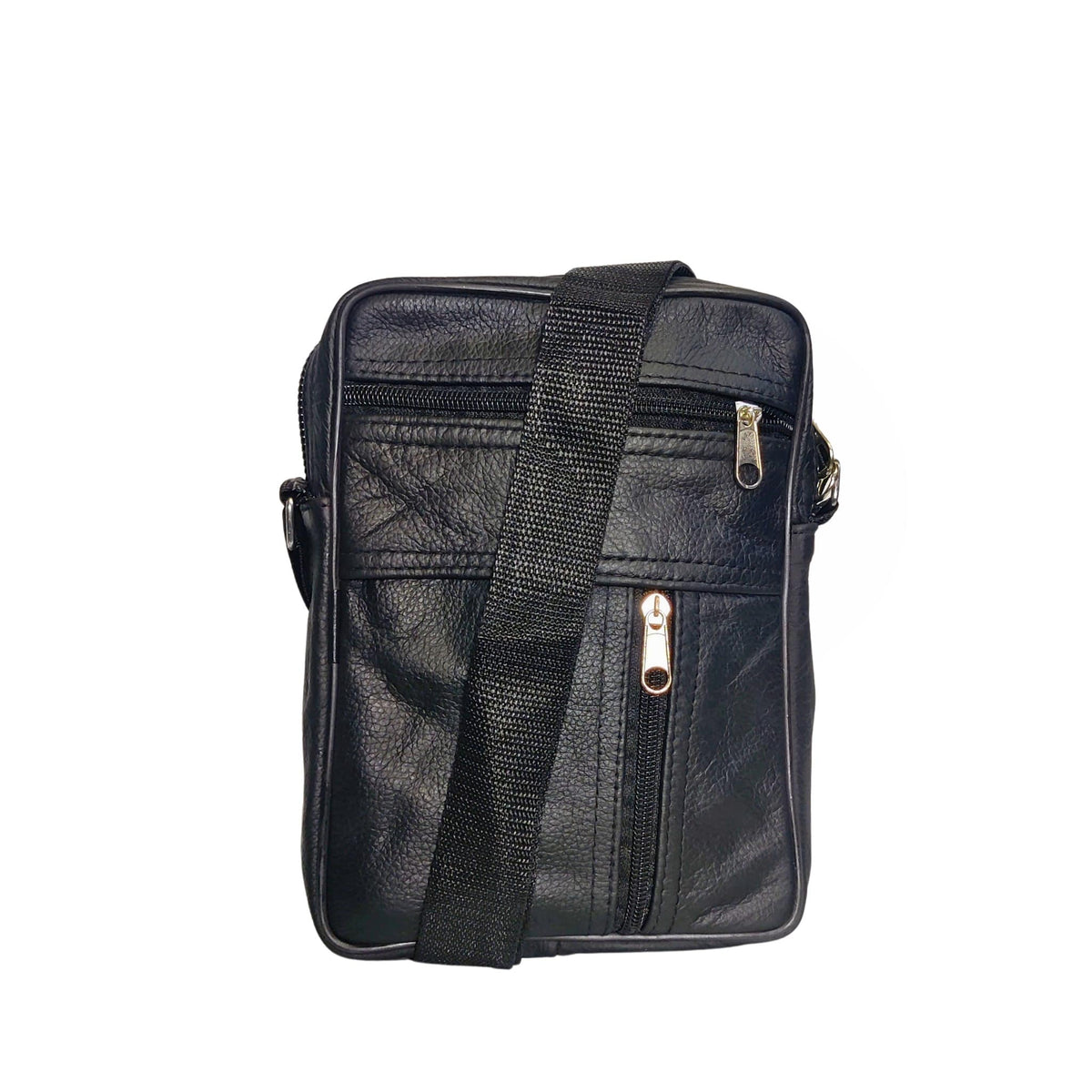 Black Leather Crossbody Bag