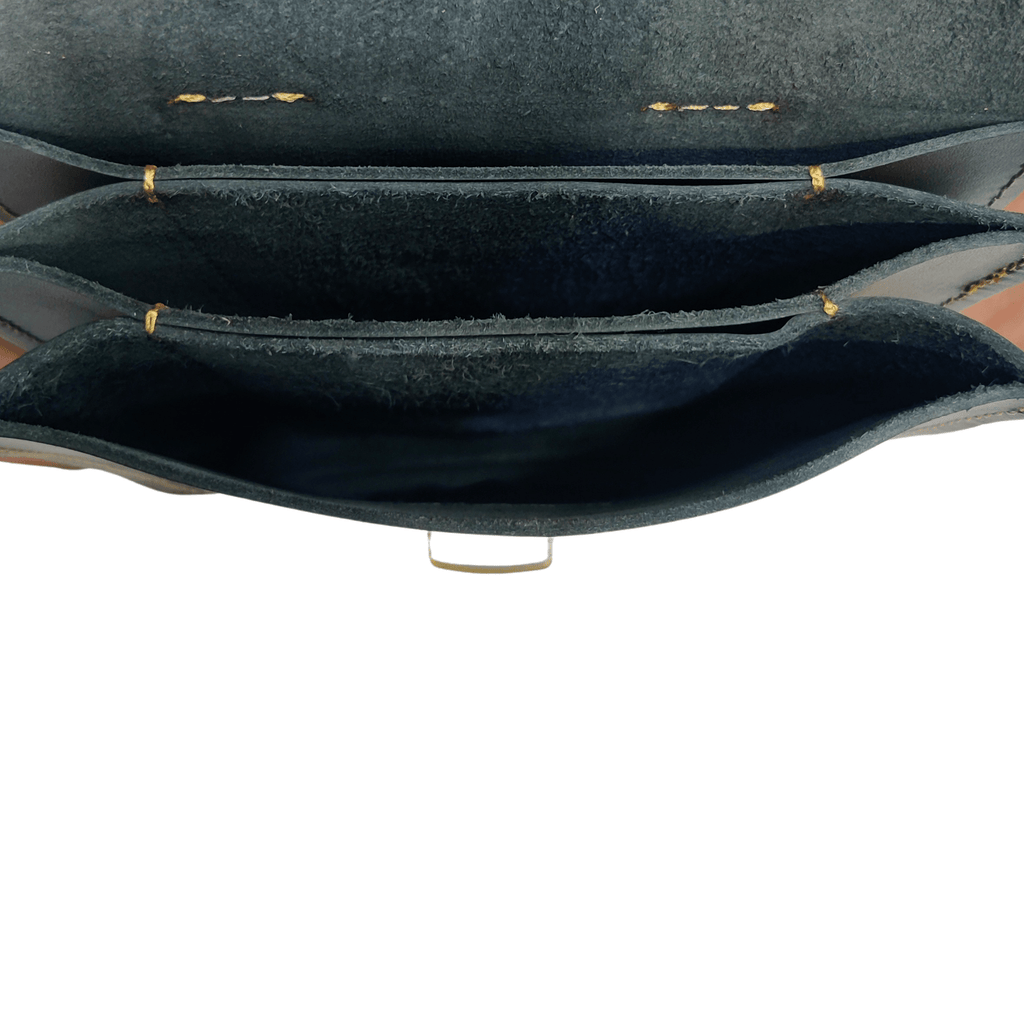 Leather Cross Body Bag - Black