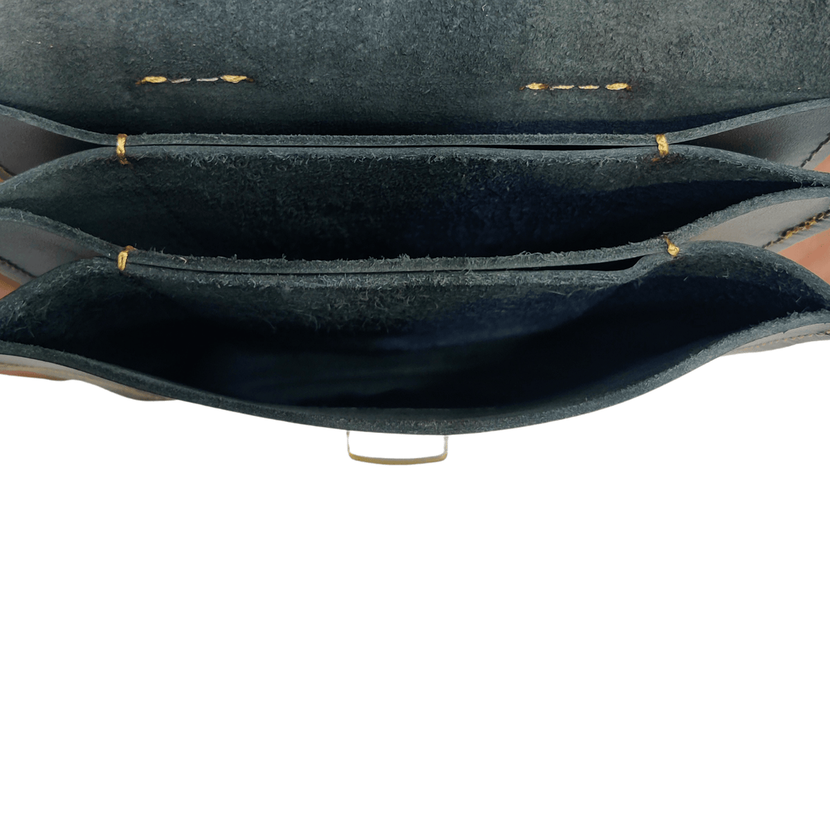 Leather Cross Body Bag - Black