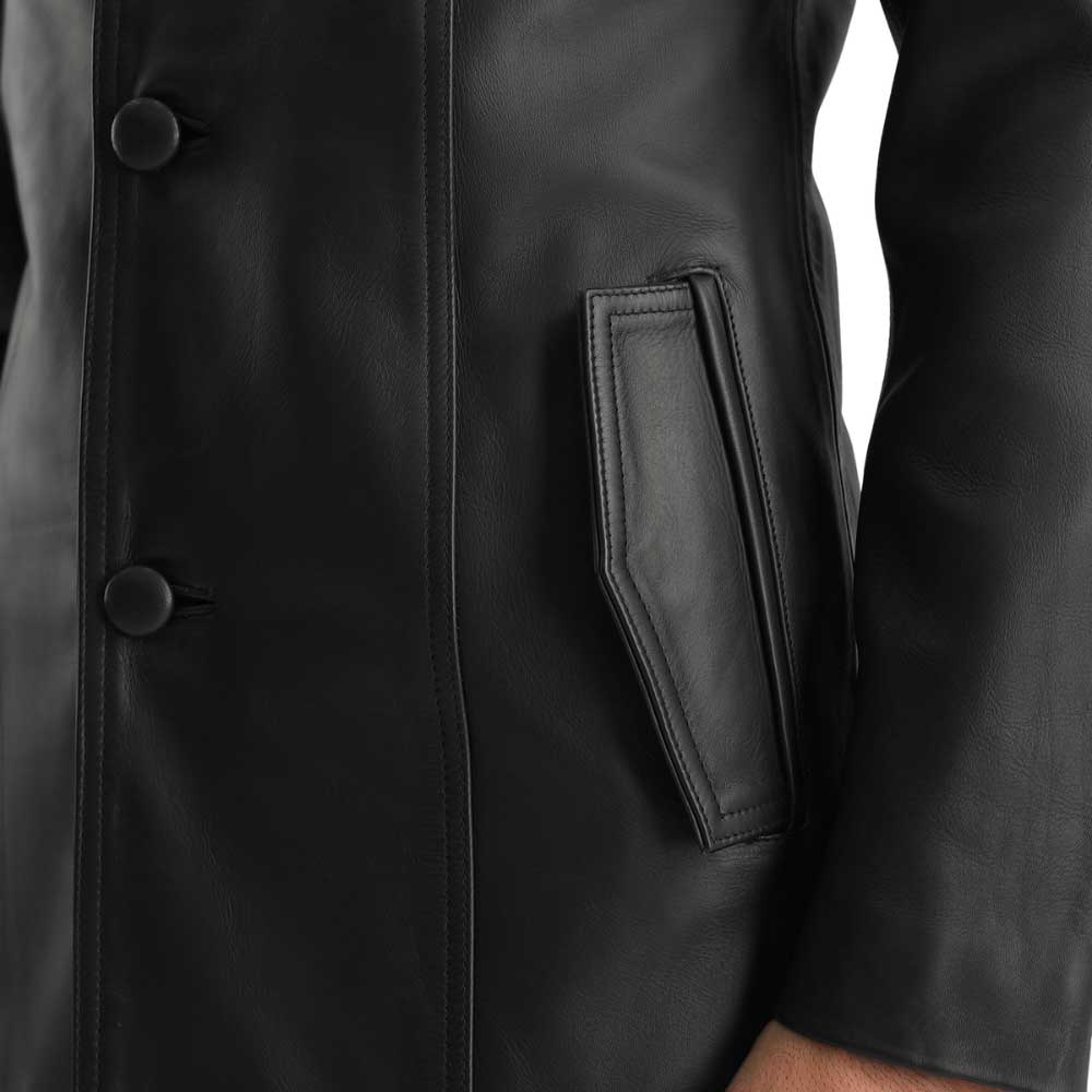 Black Leather Coat